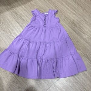 Hanna Andersson Lavender Tiered Kids Dress